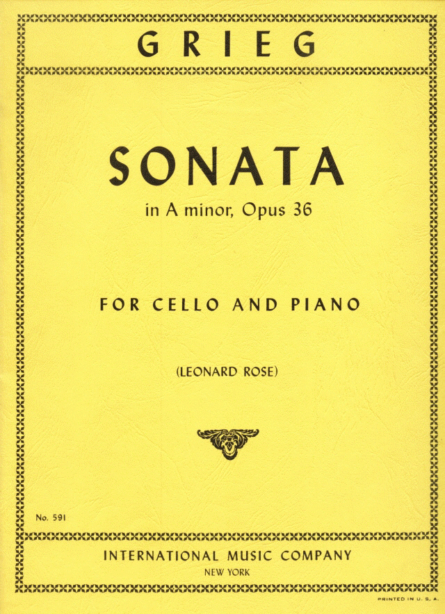 그리그 / Cello Sonata in a minor, Op.36